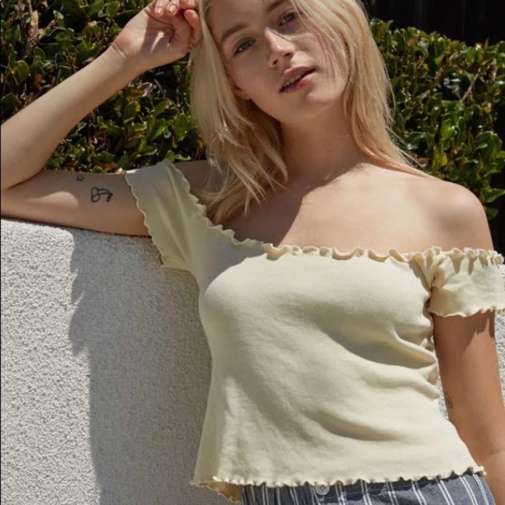 John Galt off-the-shoulder top